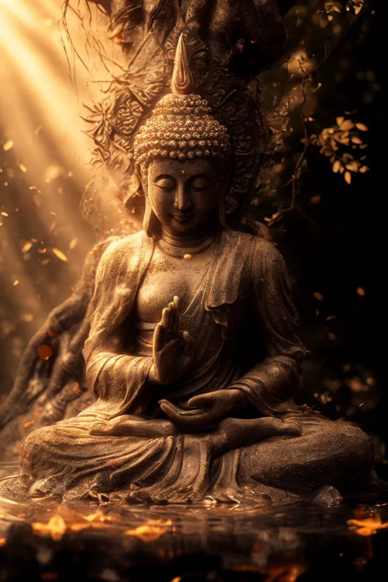new image, buddha,detailed face, natural lighting with IC Light AI